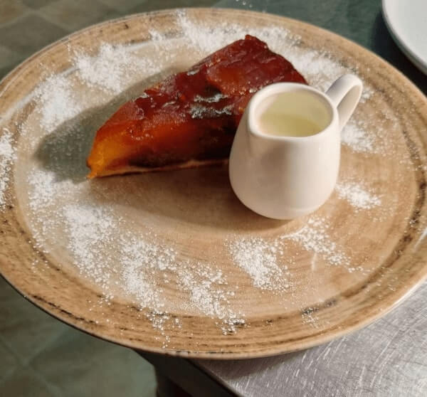 Classic tarte Tatin prepared at The French Pantry